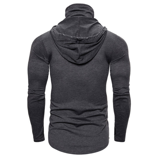 Herren Hoodie mit Skelett-Design und praktischem Gesichtsschutz EB