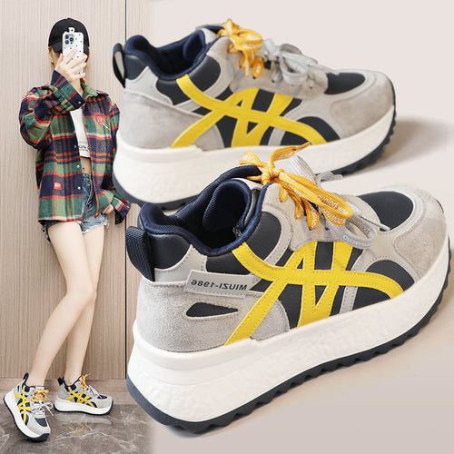 Damen Sportliche Sneakers mit robustem Obermaterial und ergonomischer Dämpfung EB