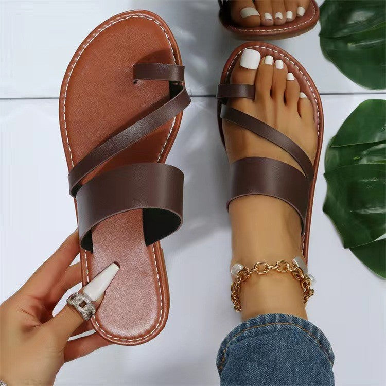 Damen Modische Riemensandalen EB