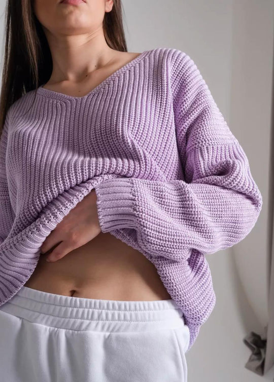 Damen oversized Strickpullover EB