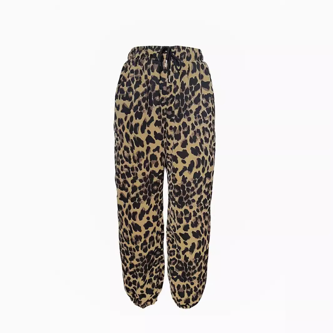 Damen Sportliche Jogginghose mit tierischem Motiv und elastischem Bund EB