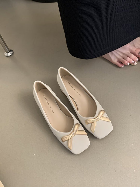 Damen Ballerinas mit dekorativem Schleifenakzent und bequemer Innensohle EB