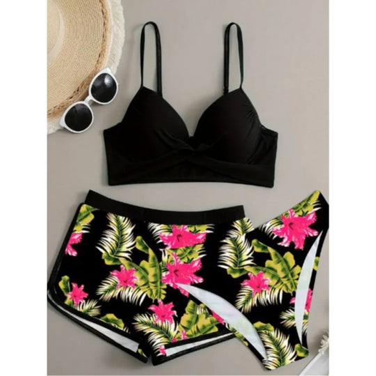 Damen Zweiteiliges Badeoutfit mit raffiniertem Schnitt EB