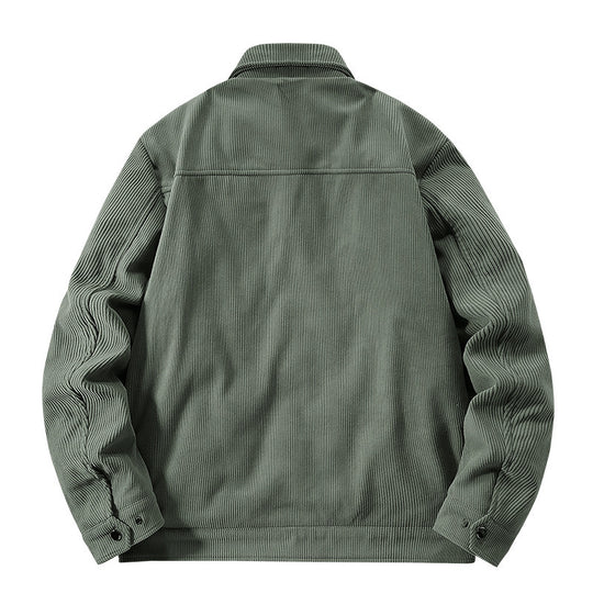 Herren Cordjacke mit gesteppter Thermofütterung und aufgesetzten Brusttaschen EB