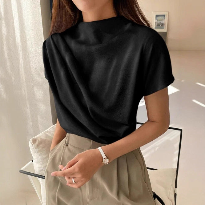Damen Elegantes und lässiges Oberteil mit drapiertem Design EB