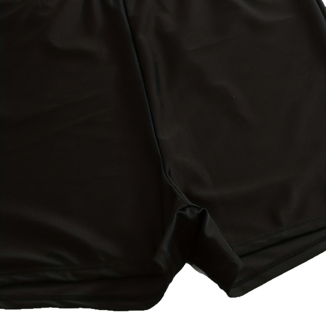 Damen Badeanzug mit Hohem Schnitt und Blumendruck EB