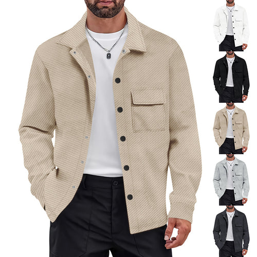 Herren Freizeitjacke mit strukturiertem Design und praktischen Brusttaschen EB