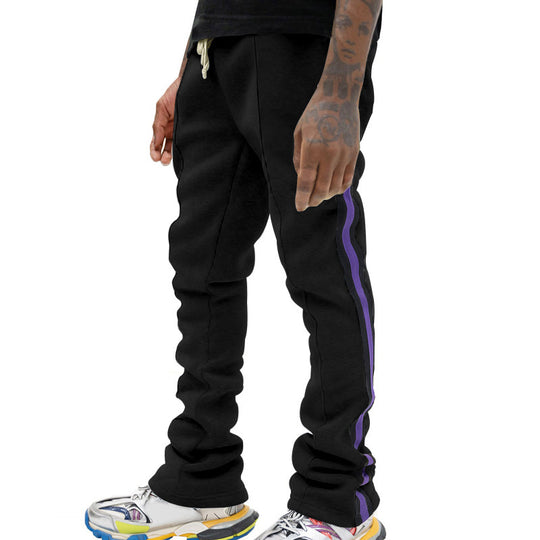 Herren Slim-Fit Jogginghose mit Tunnelzug, markanten Ziernähten & seitlichem Panel EB