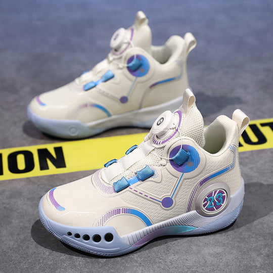 Unisex futuristische High‑Top Basketball‑Sneaker mit Drehverschlusssystem und gepolsterter Wabenzwischensohle EB