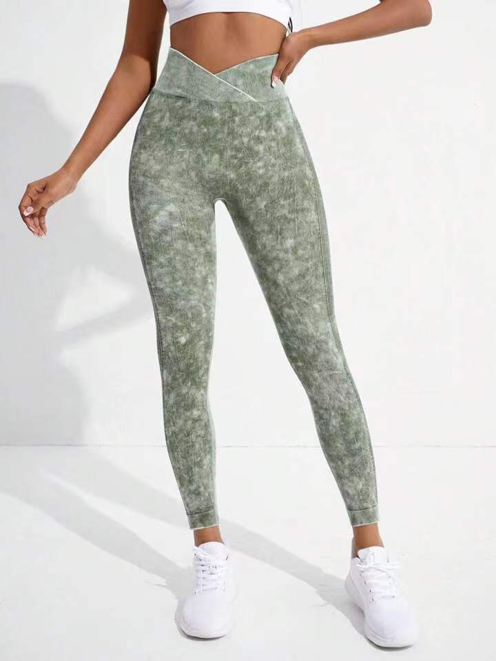 Damen Hochgeschnittene Sportleggings EB