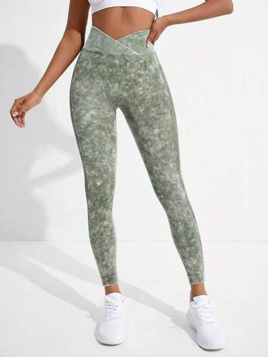 Damen Hochgeschnittene Sportleggings EB
