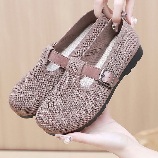 Damen Bequeme und atmungsaktive Clogs mit verstellbarem Riemen EB