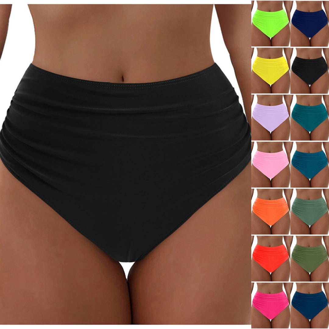 Damen Hochgeschnittenes Bikini-Höschen mit Rüschendetails EB