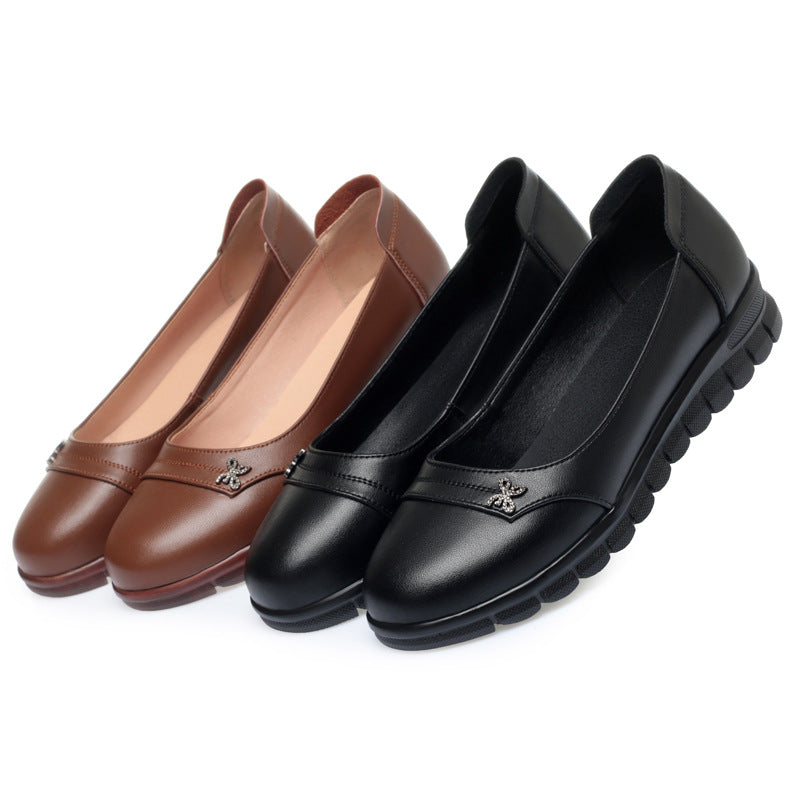 Damen Ballerinas mit dämpfendem Fußbett und dekorativen Schmuckdetails EB