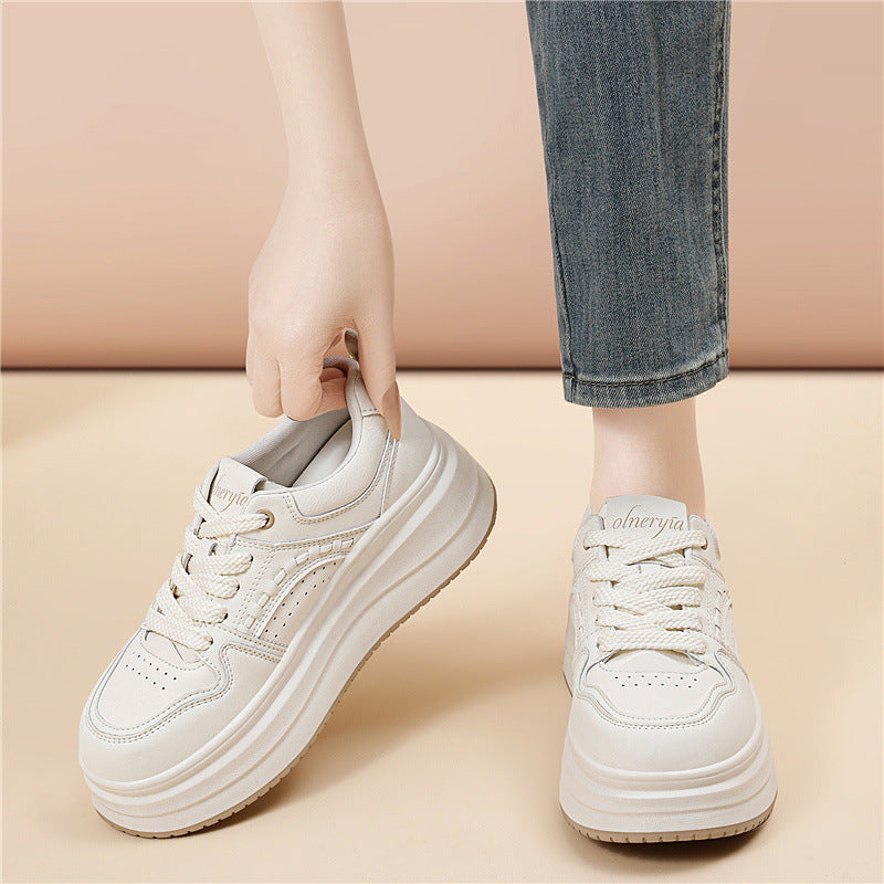 Damen Plateau-Sneaker mit dämpfender Sohle und atmungsaktivem Obermaterial EB