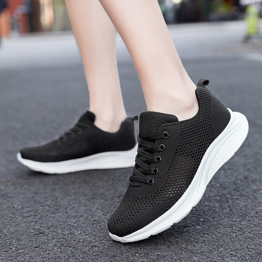 Damen Atmungsaktive Freizeitsneaker mit flexiblem Mesh-Obermaterial EB