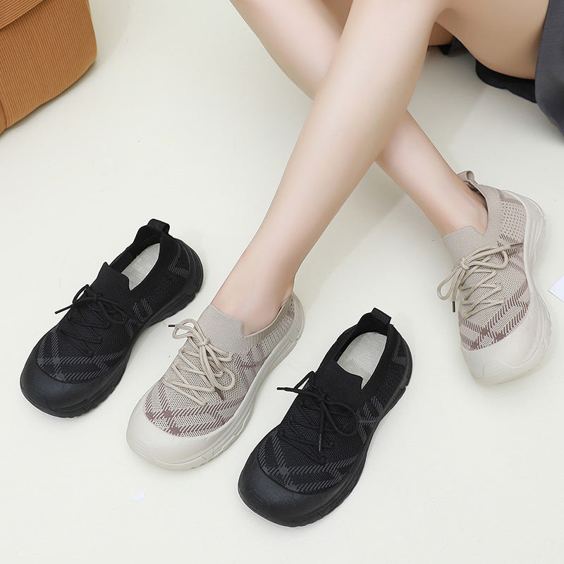 Damen Sportliche Laufschuhe mit flexibler Sohle und atmungsaktiven Netz-Einsätzen EB