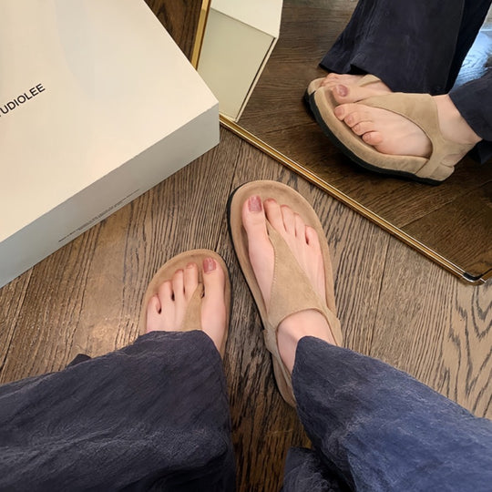 Damen Zehentrenner-Sandalen mit ergonomischem Fußbett und stilvollem Design EB