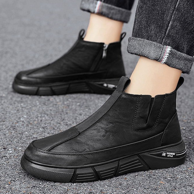 Damen Alltagstaugliche Stiefeletten mit praktischem Reißverschluss und rutschfester Sohle EB