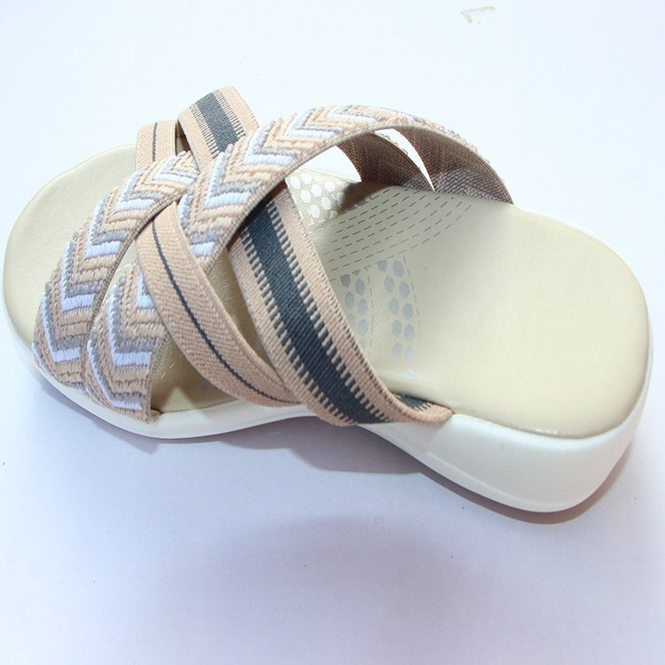 Damen Komfortable Riemensandalen mit verstellbaren Riemen EB