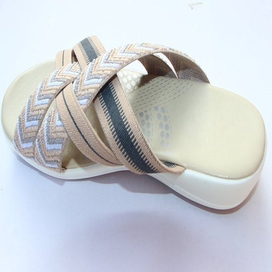Damen Komfortable Riemensandalen mit verstellbaren Riemen EB