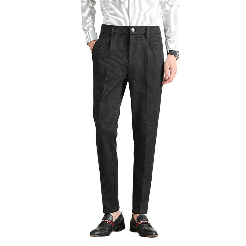 Herren Moderne Business-Hose mit eleganter Nadelstreifenoptik EB