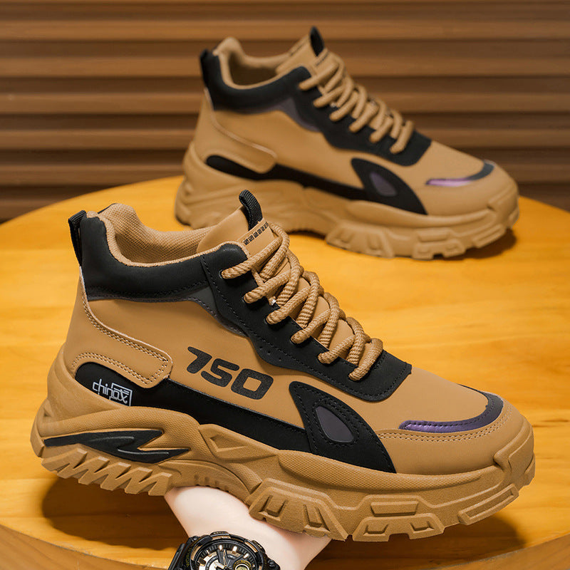 Herren Sportliche Chunky Sneakers mit rutschfester Sohle und verstärktem Knöchel EB
