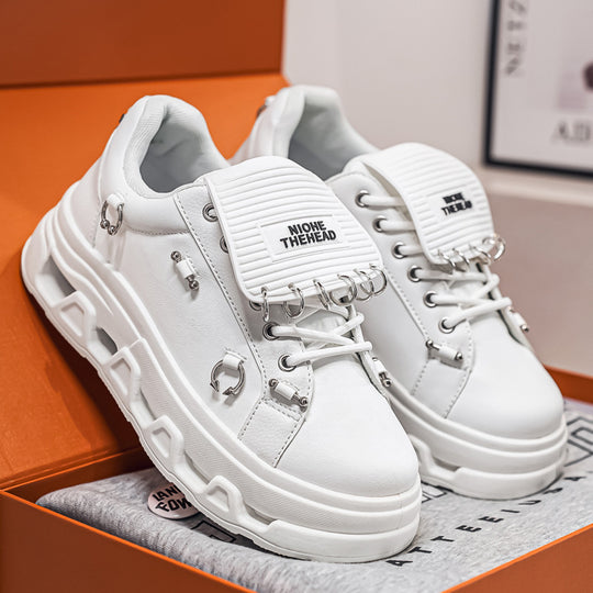 Unisex Plateau-Sneaker im Punk-Urban-Stil mit Metallringen und markanter Profilsohle EB