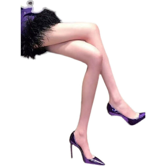 Damen Stiletto-Pumps mit glänzender Oberfläche EB