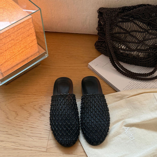 Damen Bequeme Clogs mit hochwertigem geflochtenem Design EB