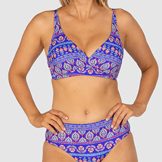 Damen Hochgeschnittener Bikini mit anspruchsvollem Verstärkungselement EB