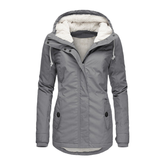 Damen warme Outdoor-Jacke mit kuscheligem Futter EB