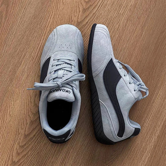 Damen Komfortable Sneakers mit atmungsaktiver Wildleder-Oberfläche und rutschfester Sohle EB