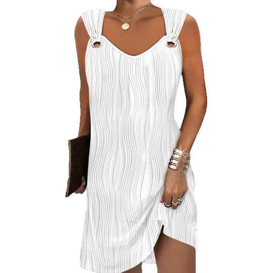 Damen Minikleid mit Wellenmuster Heidi-Mode