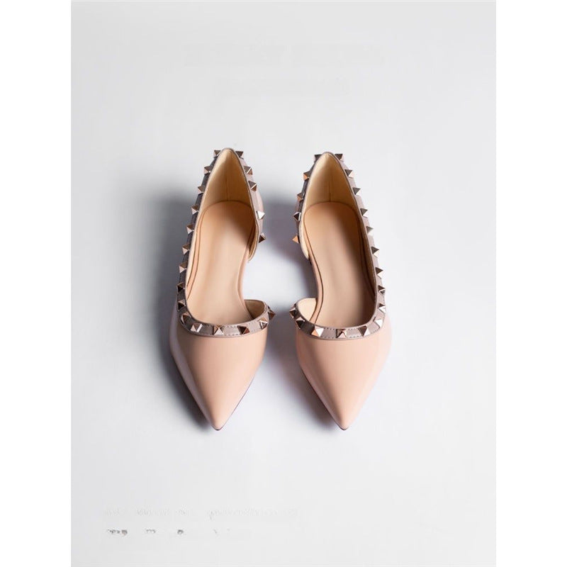 Damen elegante spitze Ballerinas mit glamourösen Verzierungen EB