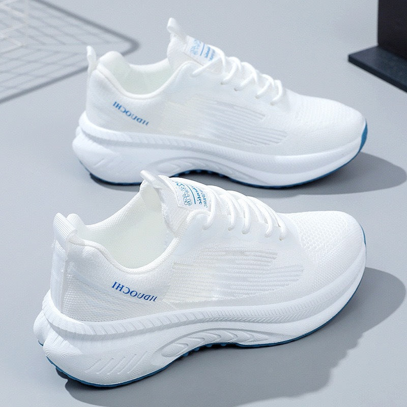 Damen Lauf-Sneaker mit atmungsaktiver Mesh-Oberfläche und dämpfender Sohle EB