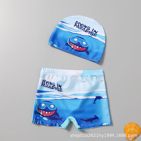 Jungen Schwimmset mit fröhlichem Dinosaurier-Motiv EB