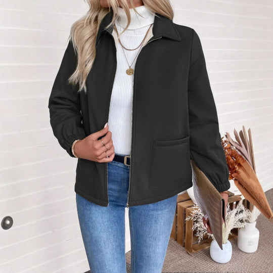 Damen Casual Steppjacke mit hohem Kragen von EB