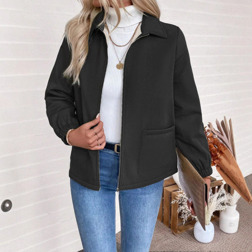 Damen Casual Steppjacke mit hohem Kragen von EB