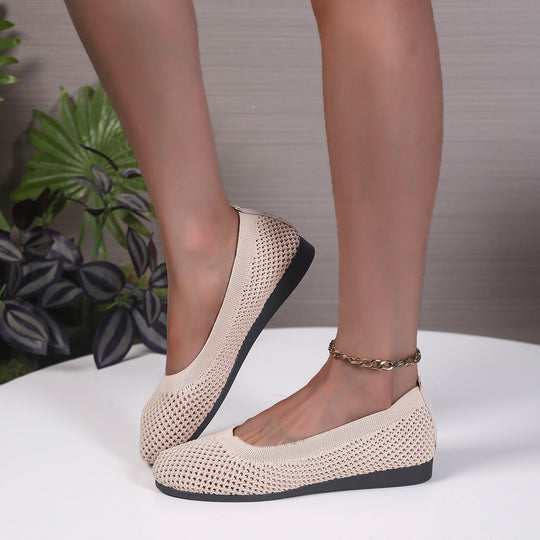 Damen Ballerinas aus atmungsaktivem Netzmaterial EB