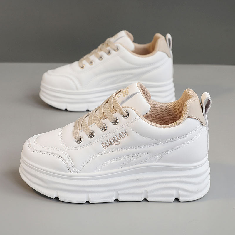 Damen Plattform Sneakers mit schockabsorbierender Sohle und atmungsaktiver Innenausstattung EB