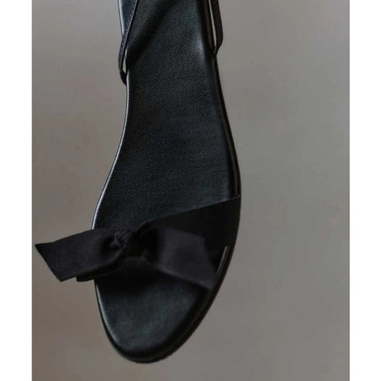 Damen Zehentrenner-Sandalen mit süßem Schleifendetail und komfortablem Fußbett EB