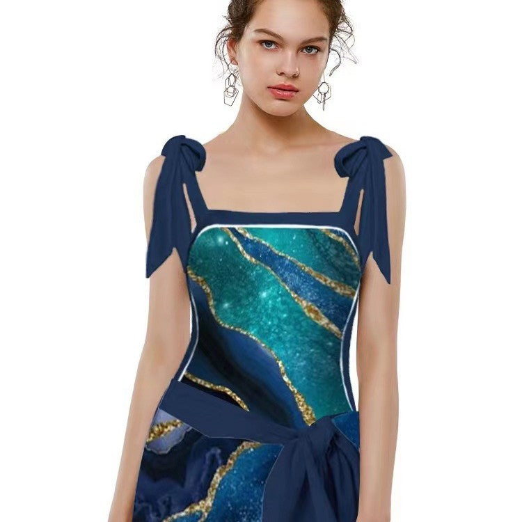 Damen Badeanzug mit elegantem Wickelrock EB 1782104434