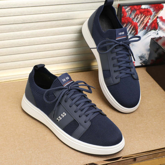 Damen Sportliche Mesh Sneakers mit atmungsaktiver Struktur und rutschfester Sohle EB