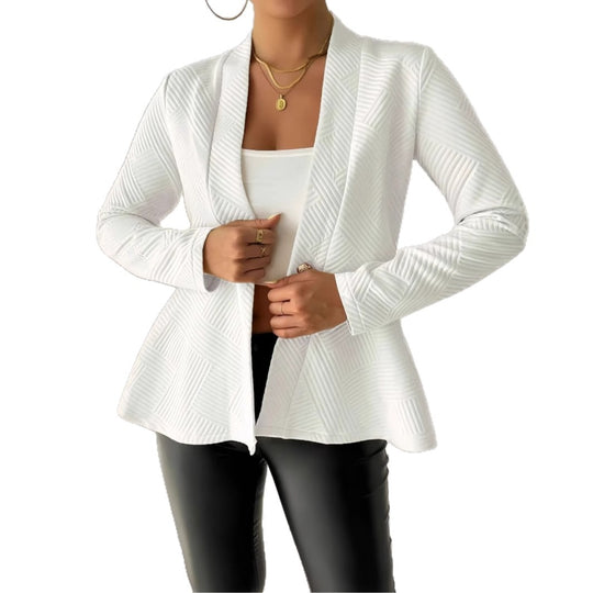 Damen eleganter Blazer aus strukturiertem Stoff EB