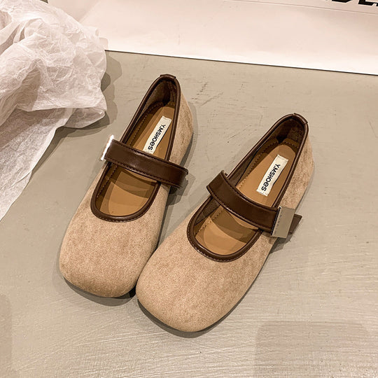 Damen Elegante Ballerinas mit verstellbarem Riemen und hochwertiger Verarbeitung EB
