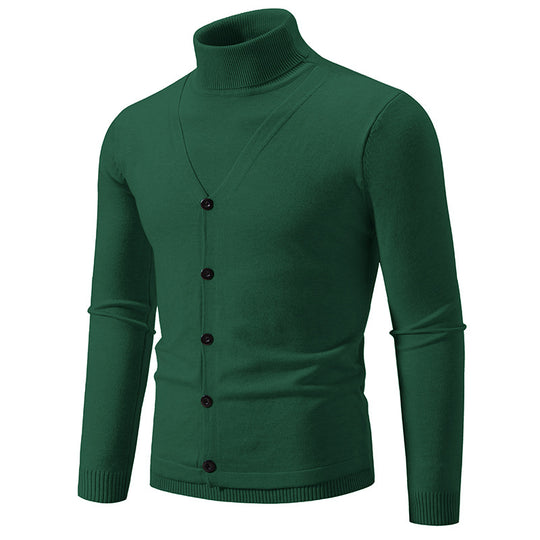 Herren eleganter und kuscheliger Rollkragenpullover EB