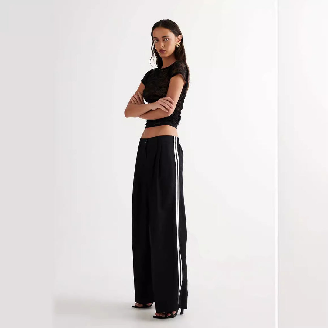 Damen Spitzentop mit enganliegendem Design und kurzen Ärmeln EB
