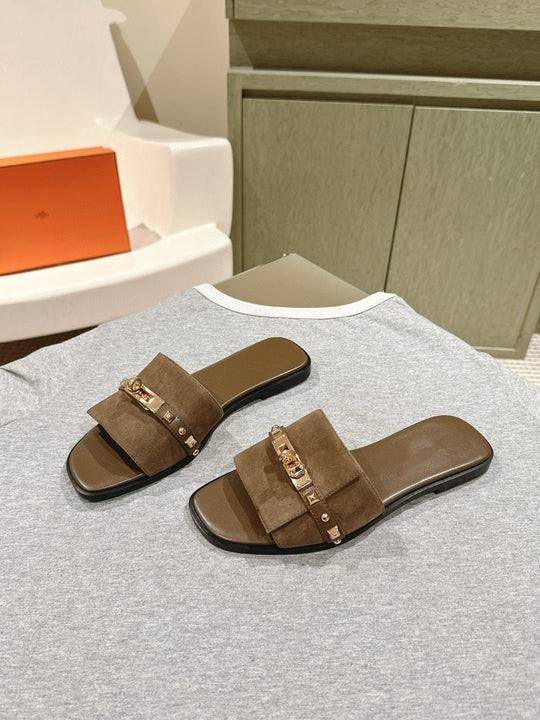 Damen elegante Sandalen mit verziertem Riemendesign EB