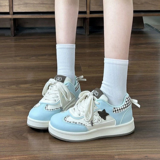 Damen Komfortable Sneakers mit modischem Design und atmungsaktiven Materialien EB